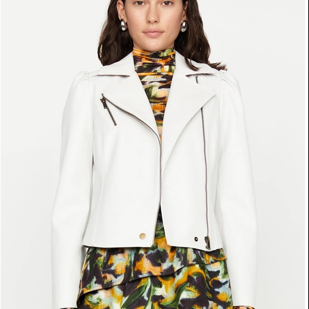 Marie Oliver Maeve Moto Jacket, Cloud
